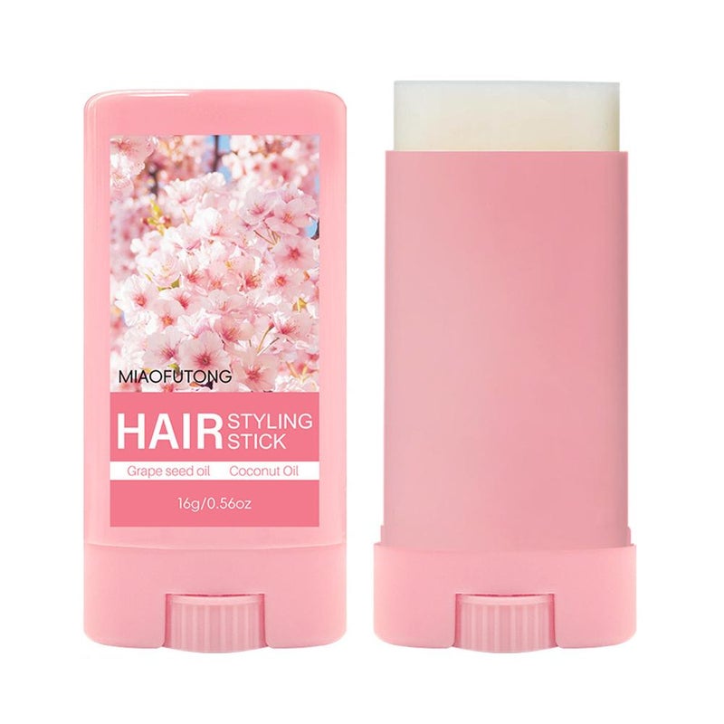 Hair Wax Stick (16g) - Cherry Blossom Styler for Sideburns, Non-Greasy Styling Wax Gel